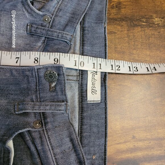 Madewell Jeans 28 Skinny Skinny 9" High Riser Shaw Wash F4804 Stretch Denim - Picture 8 of 11